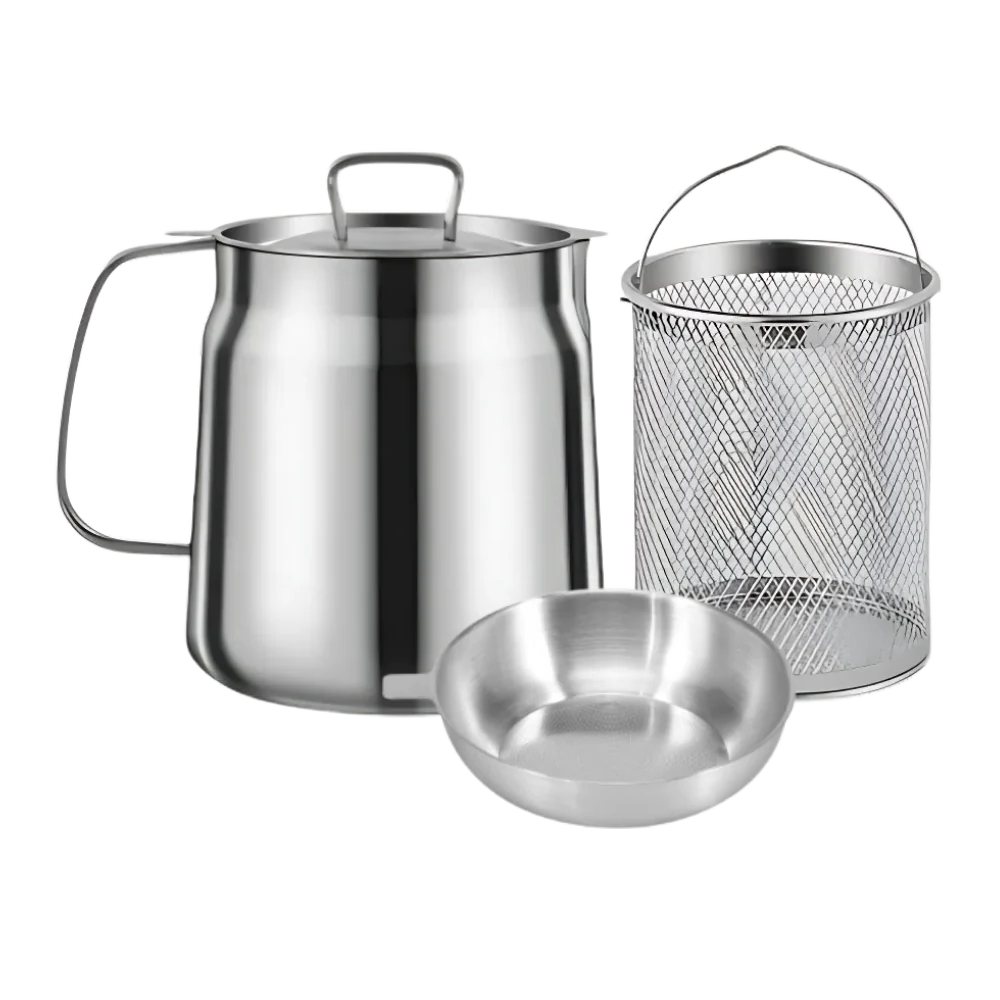 2-in-1 Stainless Steel Deep Frying Pot - product image 1