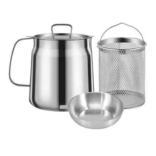 2-in-1 Stainless Steel Deep Frying Pot - product image 1