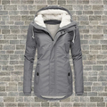Pleated cotton coat with hood - product image 2