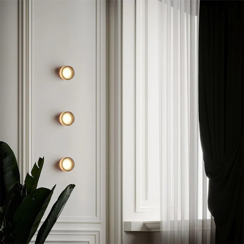 Modern Dimple Glass LED Wall Sconce - product detail 4