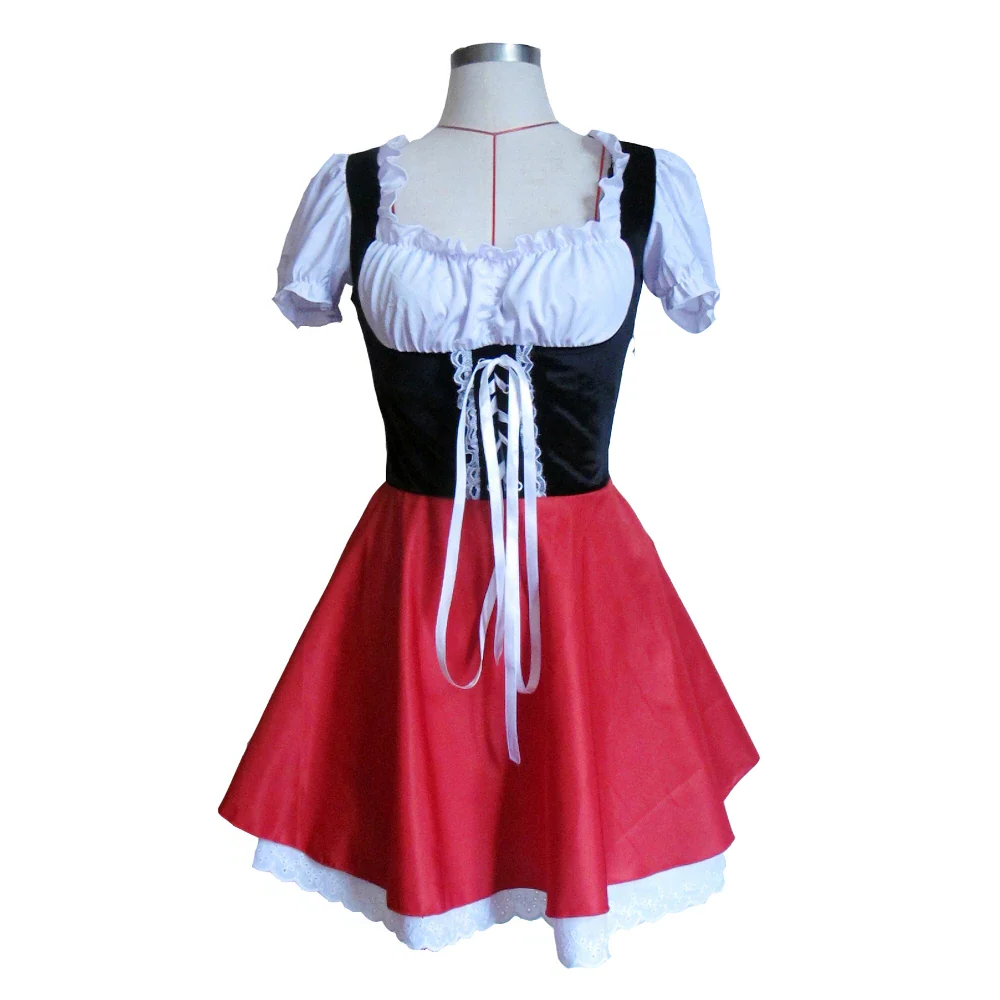 Official Little Red Riding Hooded Dress Woman Costume - product image 3