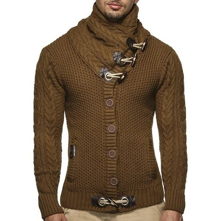 Knitted Sweater With Toggle Closure - product detail 6