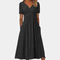 NOMOVA Elegant Ladies Summer Dress With V-neck