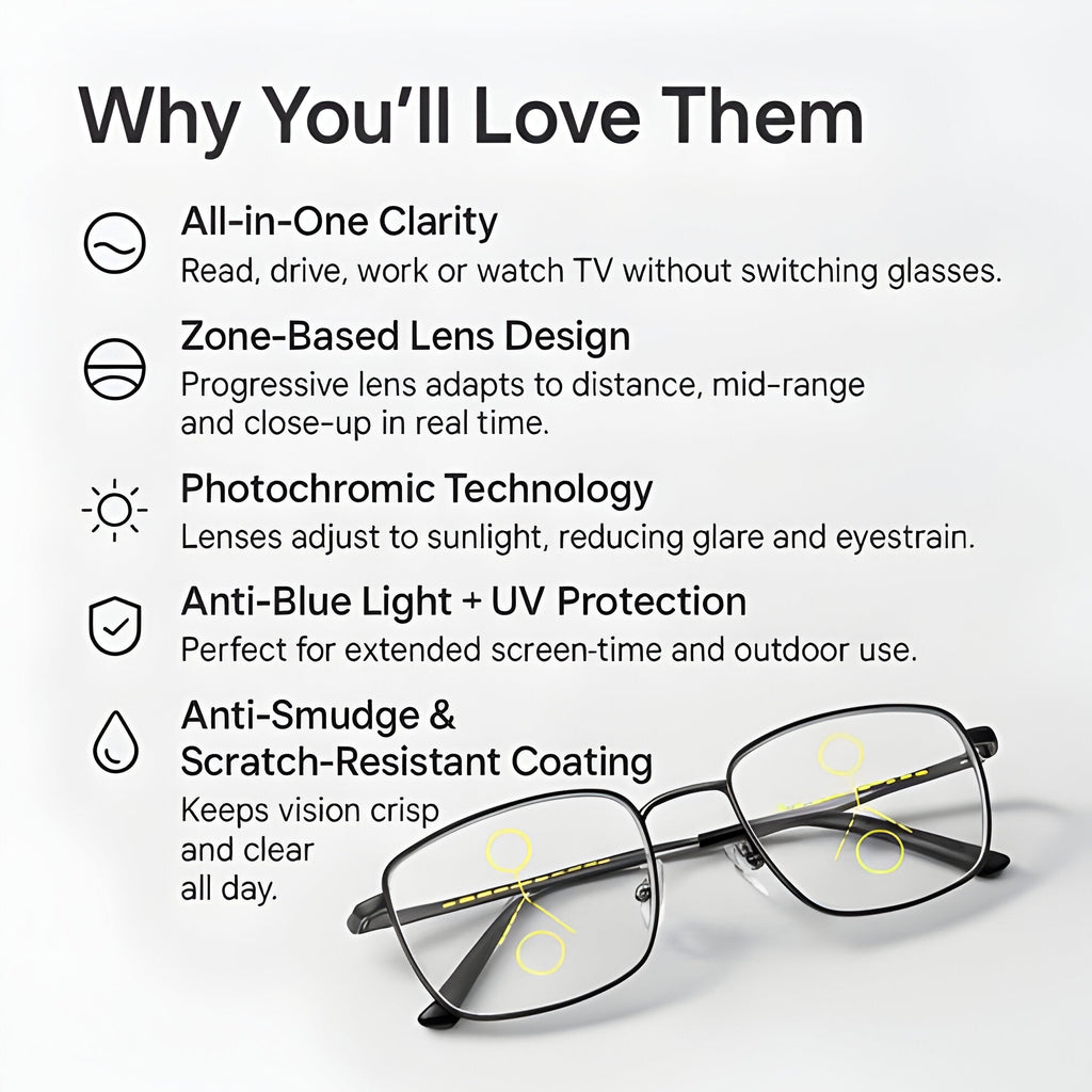 Progressive Multifunction Glasses - product detail 9