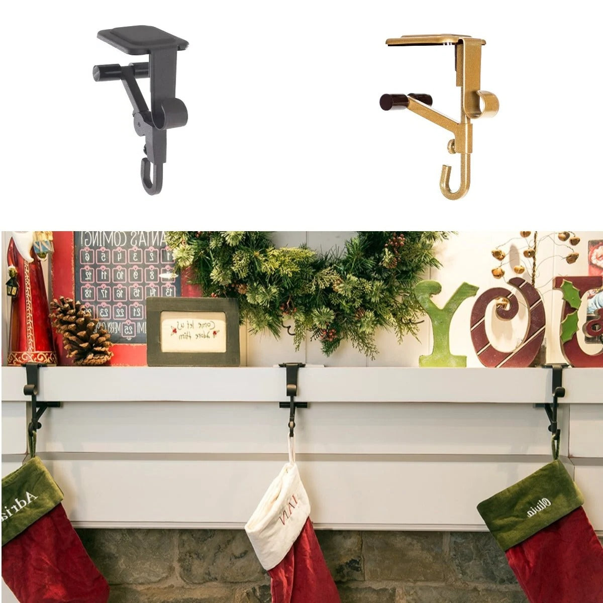 Garland Christmas Stocking Holders for Mantle - product detail 7
