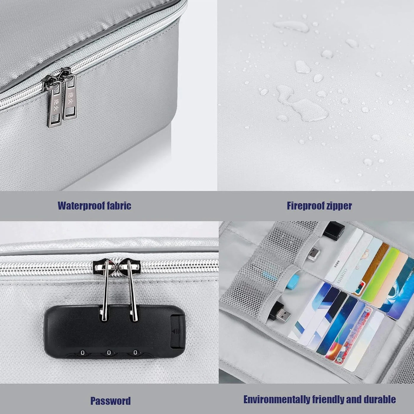 Document Organizer - Multi-Layer Safety Bag with Zipper - product detail 7