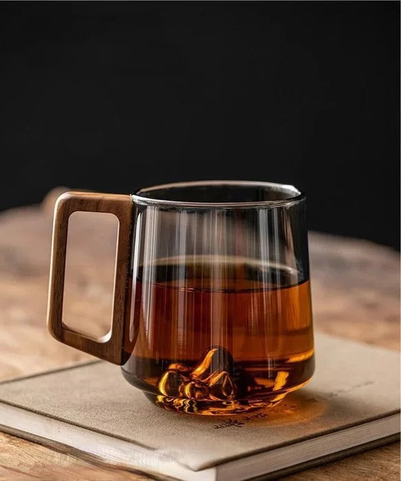 Elegant Glass Cup with Handle - product detail 4