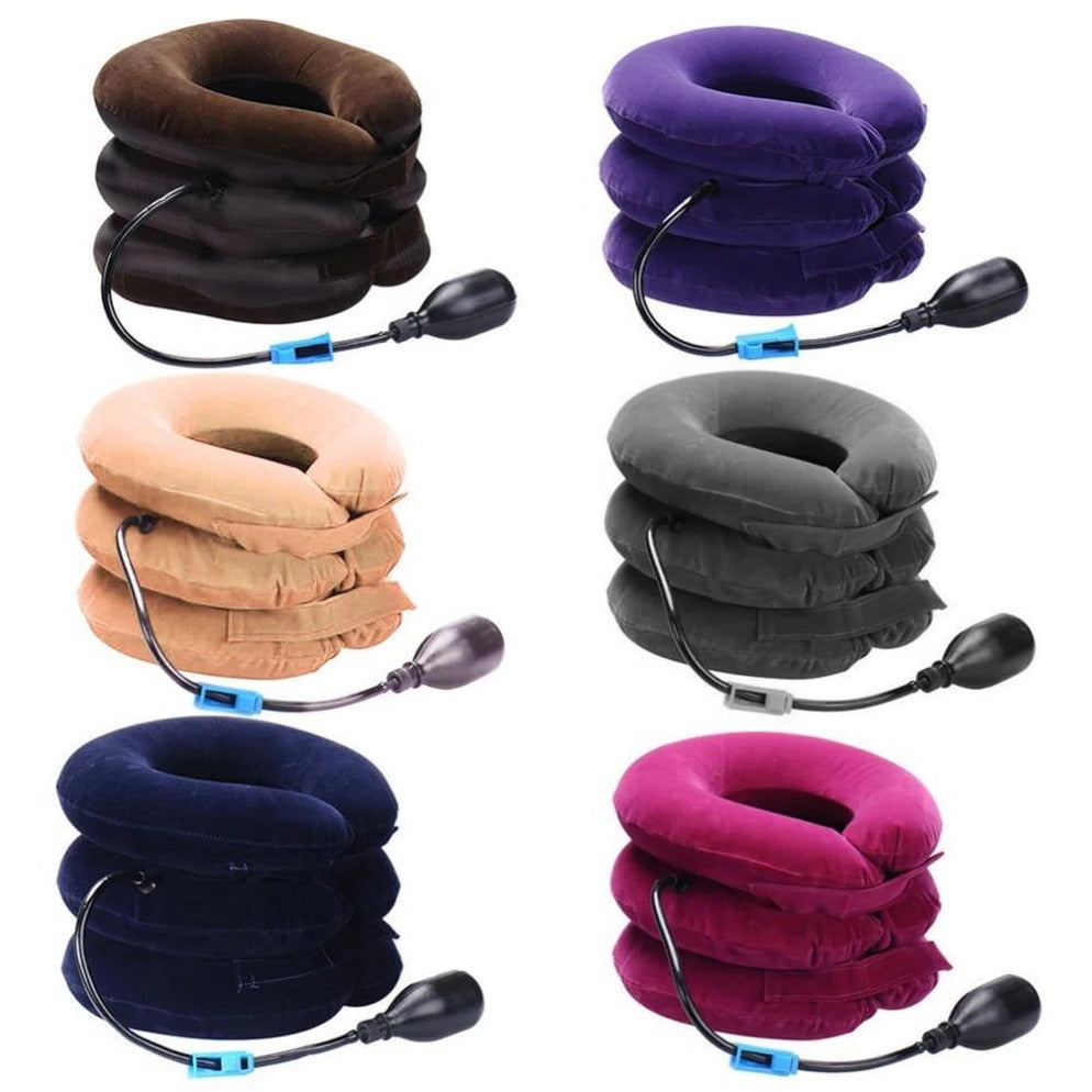 Three Layers Cervical Neck Traction Inflatable Pillow - product detail 6