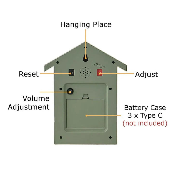 Cuckoo Clock with Decorative Design - product detail 8