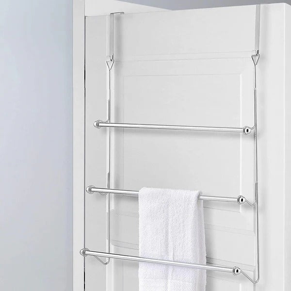 NOMOVA Over The Door Bathroom Towel Bar Rack Holder