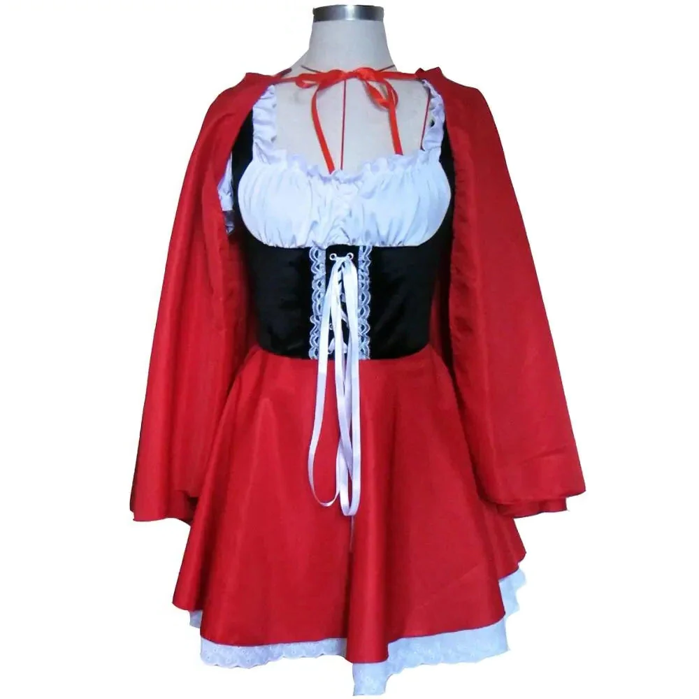 Official Little Red Riding Hooded Dress Woman Costume - product image 2