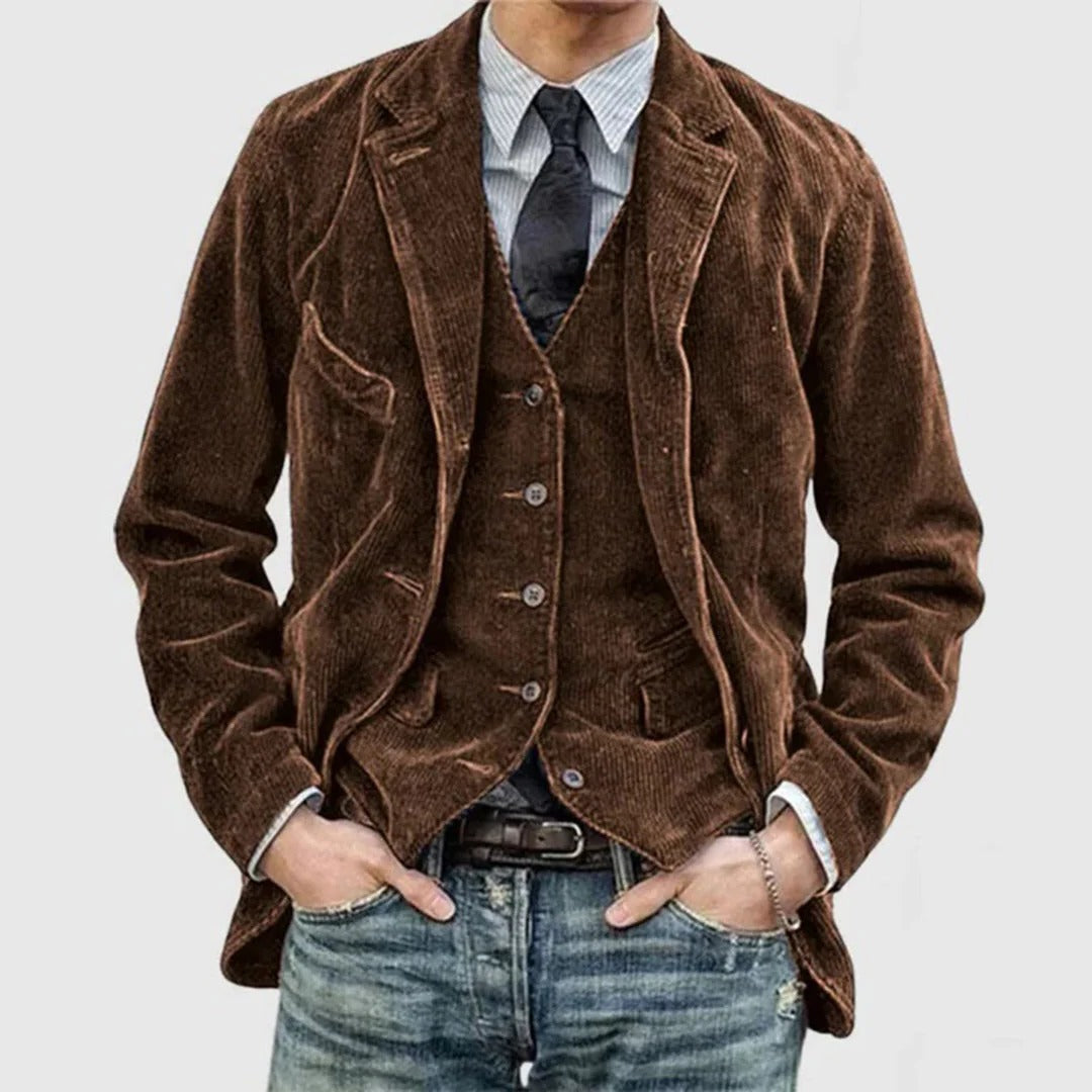 NOMOVA Men’s Corduroy Jacket – Casual Vintage Style