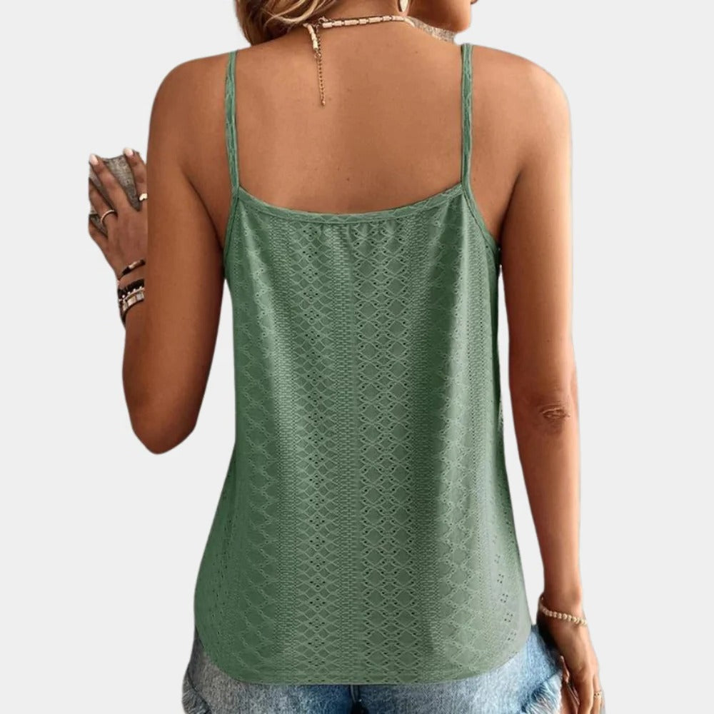 Stylish Women's Top With V-neck - product detail 2