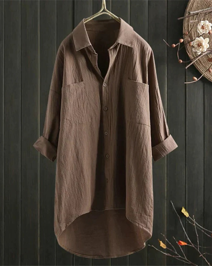 Women's White Linen Blouse - product image 4