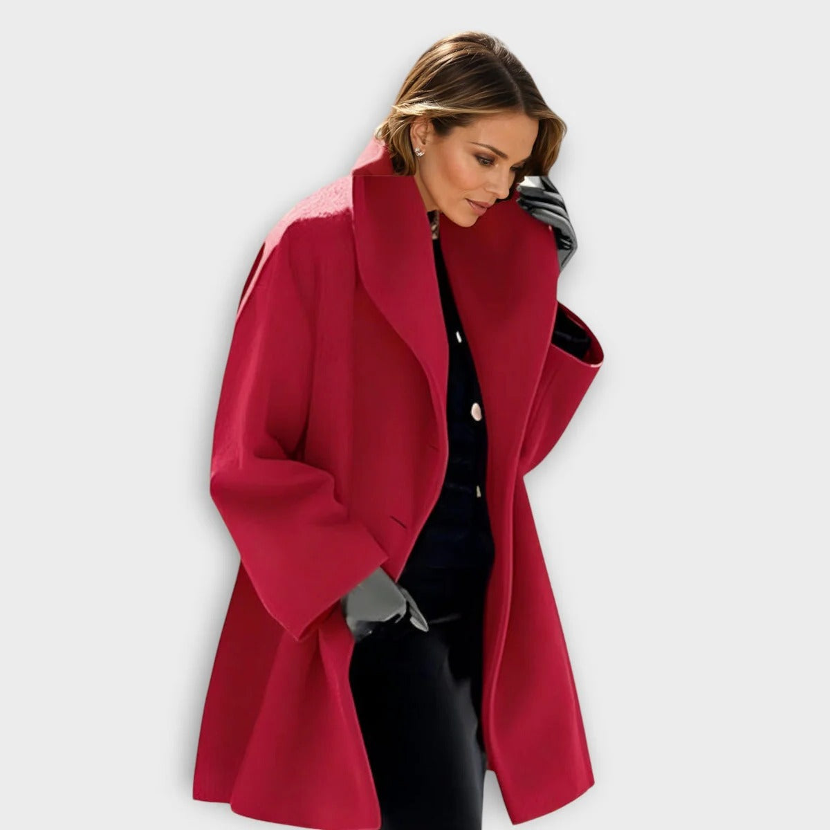 Luxurious Windproof Wool Coat For Women - product image 2