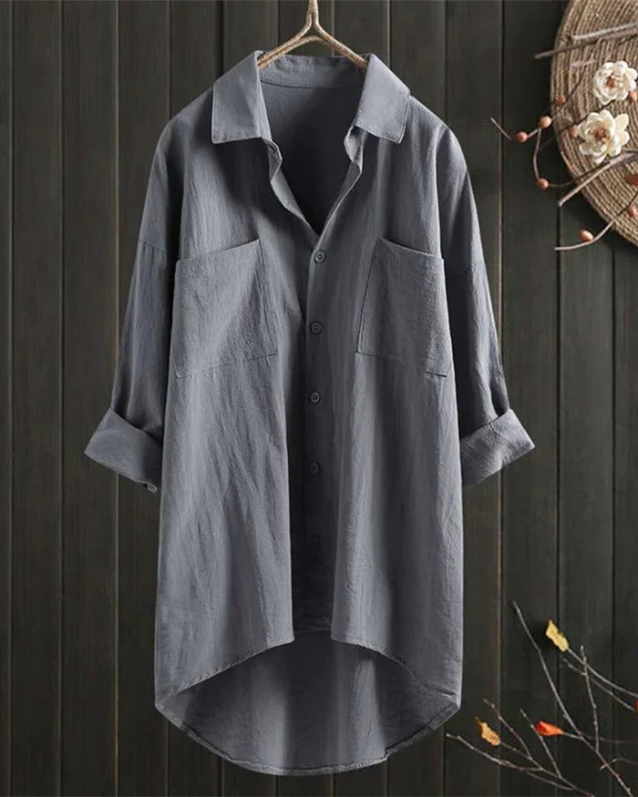 Women's White Linen Blouse - product image 5