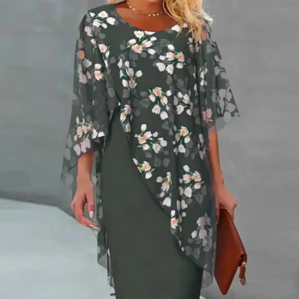 Elegant Floral Dress For Women - product detail 3