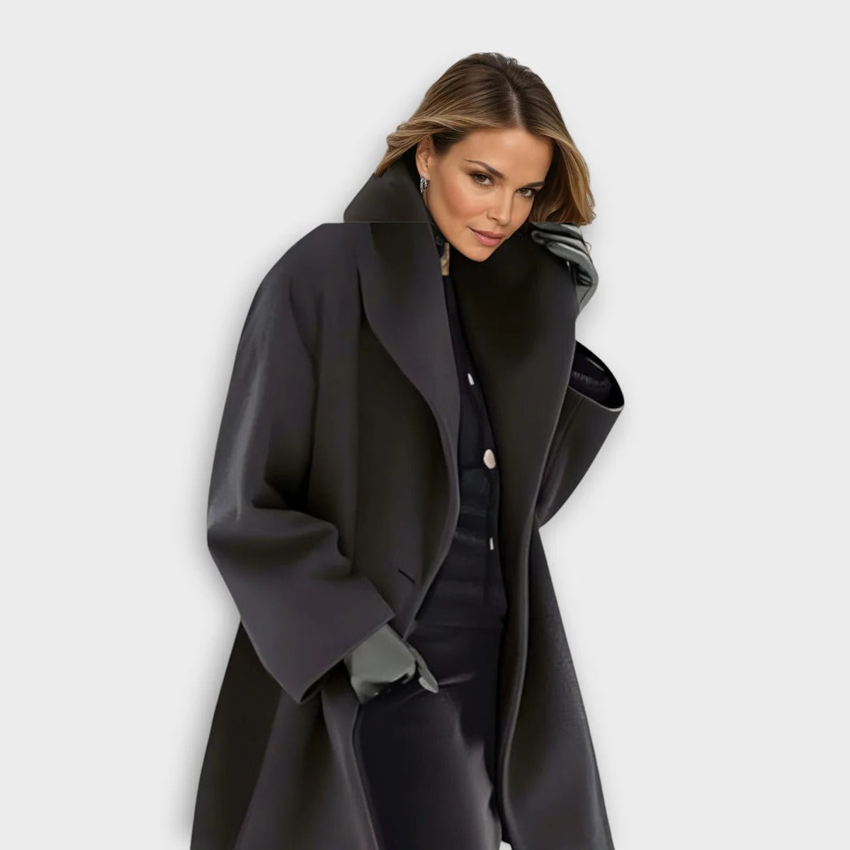 Luxurious Windproof Wool Coat For Women - product image 3