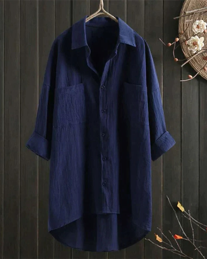 Women's White Linen Blouse - product image 7