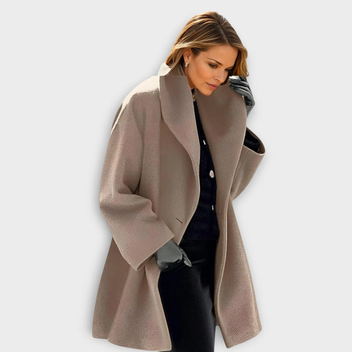 Luxurious Windproof Wool Coat For Women - product image 4