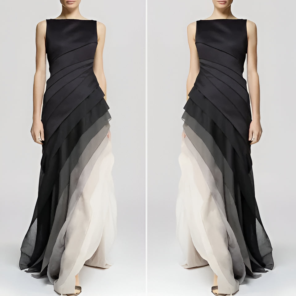 Elegant layered ombre dress - product image 2