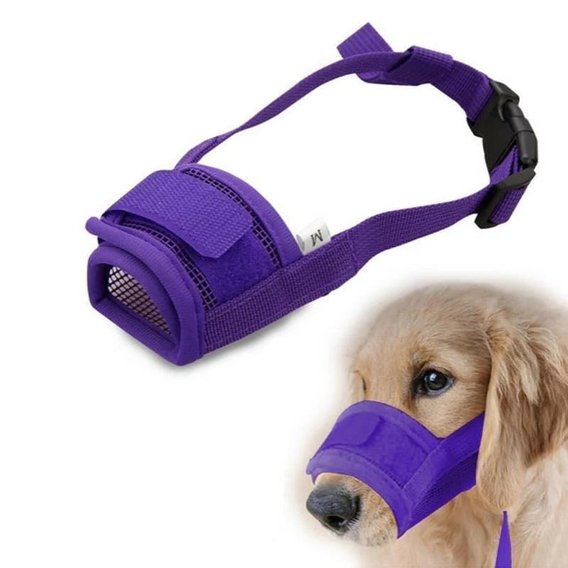 NOMOVA Adjustable Soft Dog Biting Muzzle Mouth Cover