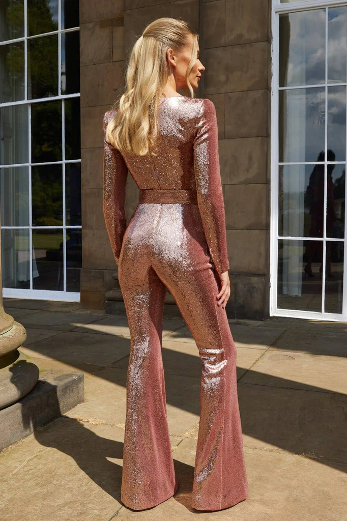 Sequin long-sleeved jumpsuit - product image 4