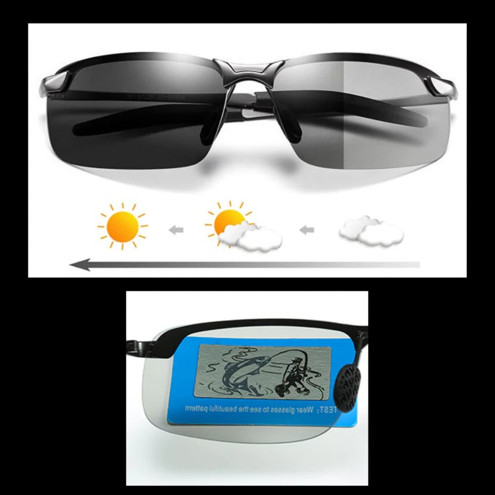 Photochromic UV Sunglasses For Men - product detail 7
