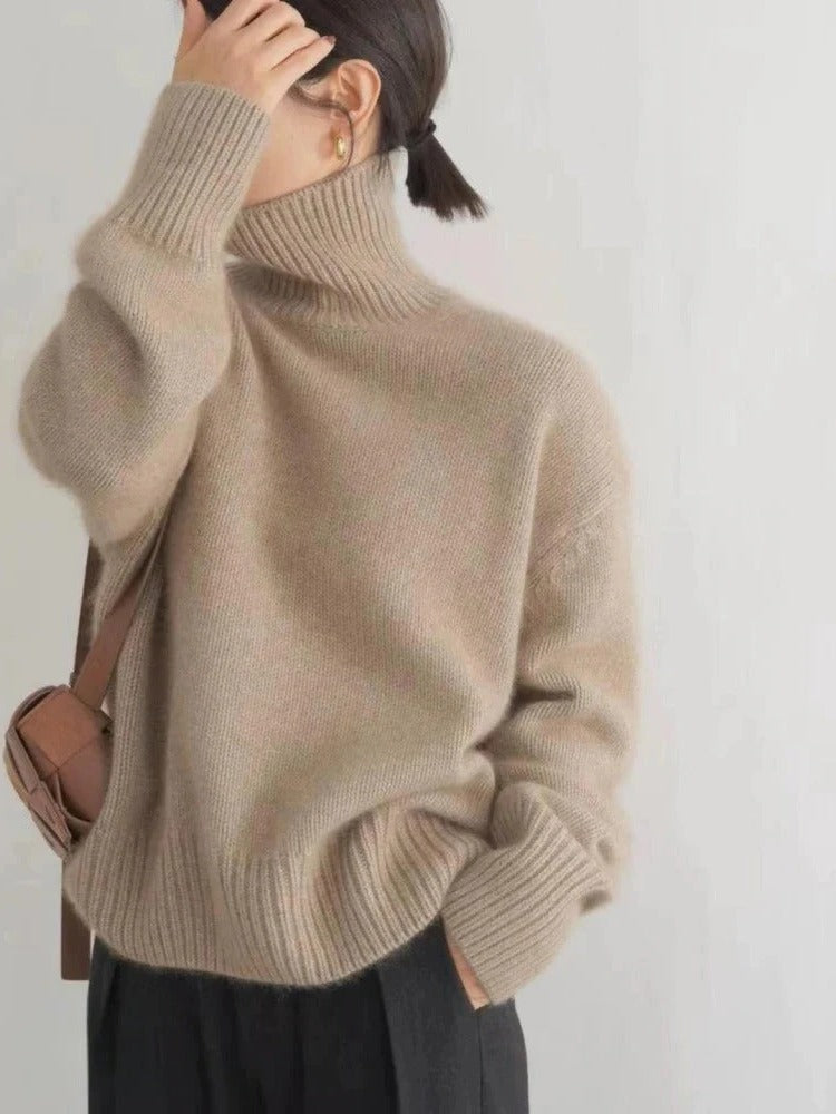 Warm and Comfortable Merino Wool Turtleneck Sweater - product image 1