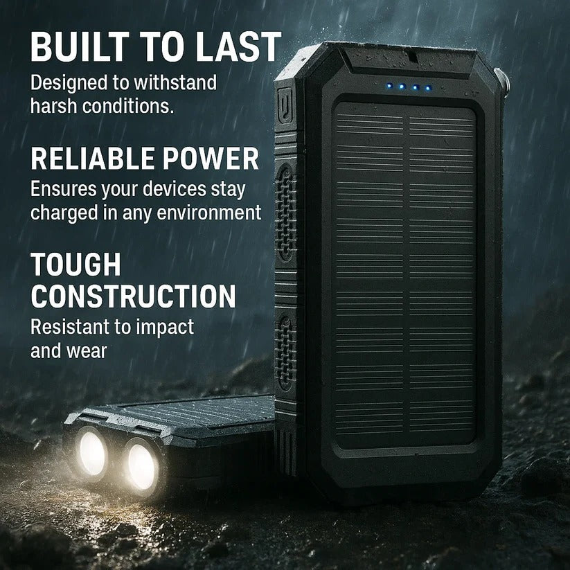 500000mAh Solar Charger Waterproof Power Bank External - product detail 5