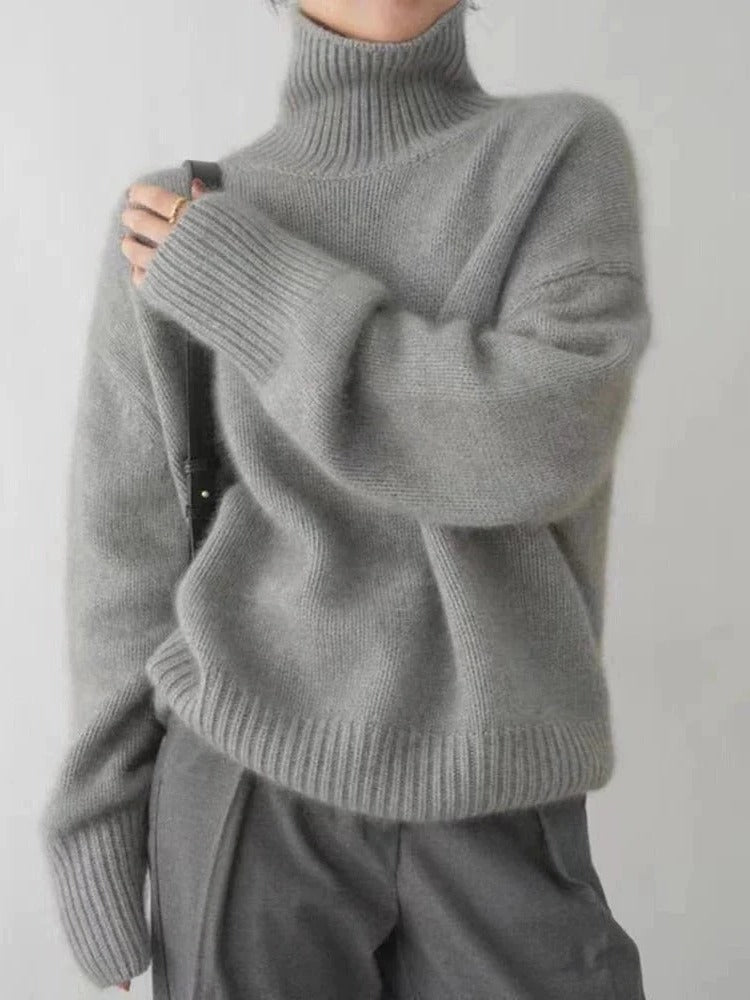 Warm and Comfortable Merino Wool Turtleneck Sweater - product image 2