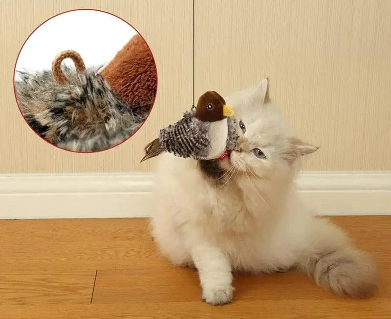 Interactive Sound Bird Cat Toy - Flapping Feather Fun - product detail 3