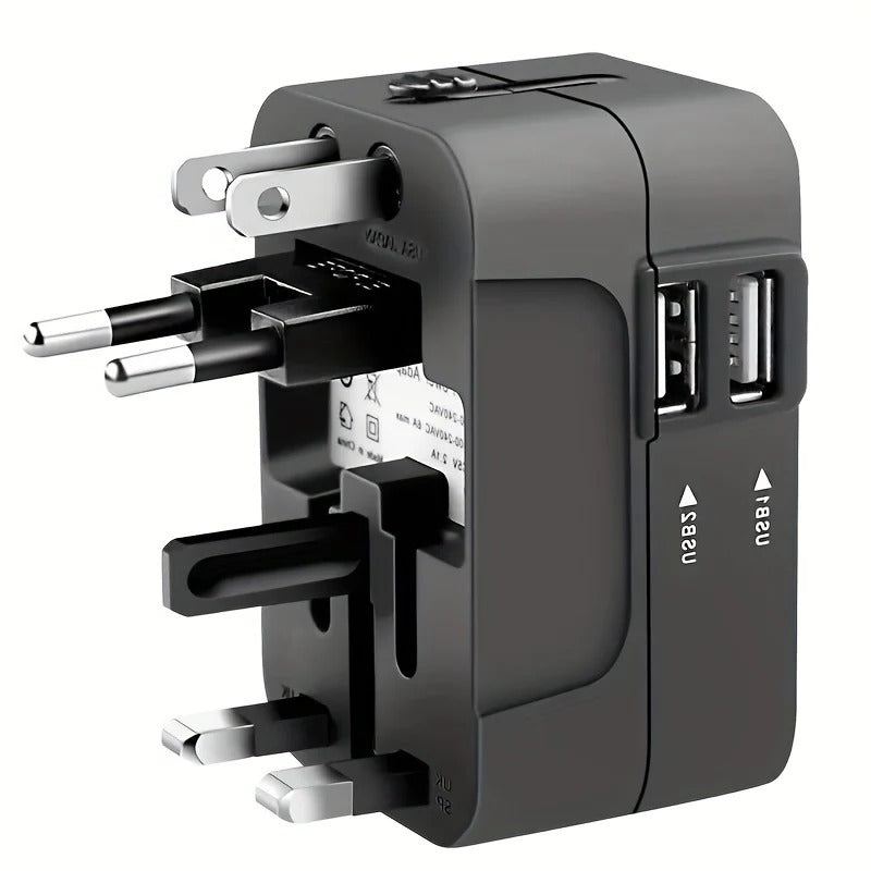 NOMOVA Worldwide Travel Adapter with Dual USB Charging Ports