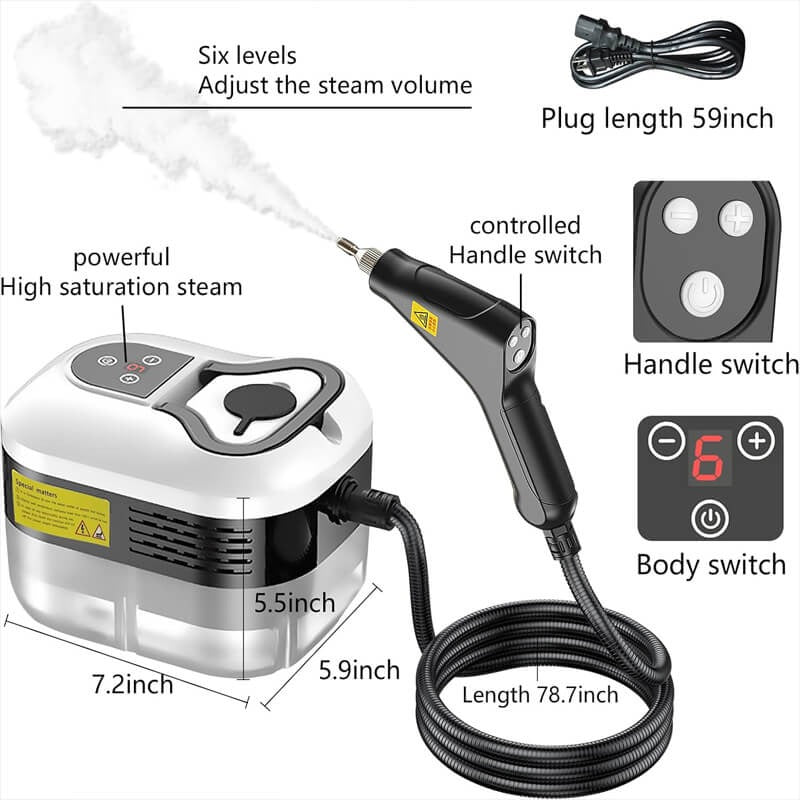2500W High Pressure Steam Cleaner with Gloves - product detail 10