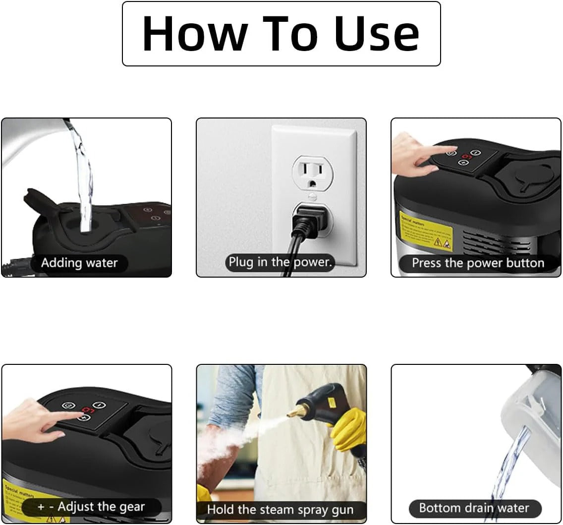 2500W High Pressure Steam Cleaner with Gloves - product detail 12