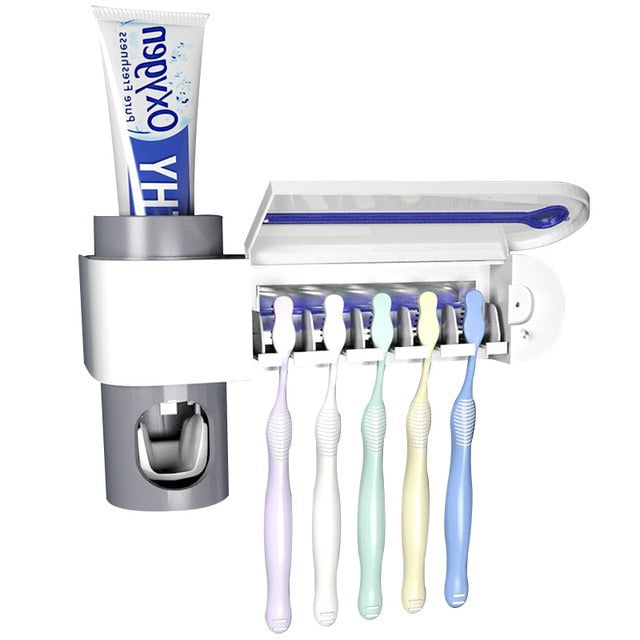 UV Light Toothbrush Sterilizer & ToothPaste Dispenser - product detail 2
