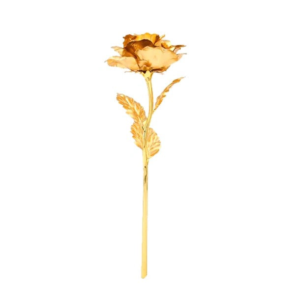24K Gold Dipped Real Rose with Gift Box - product detail 3