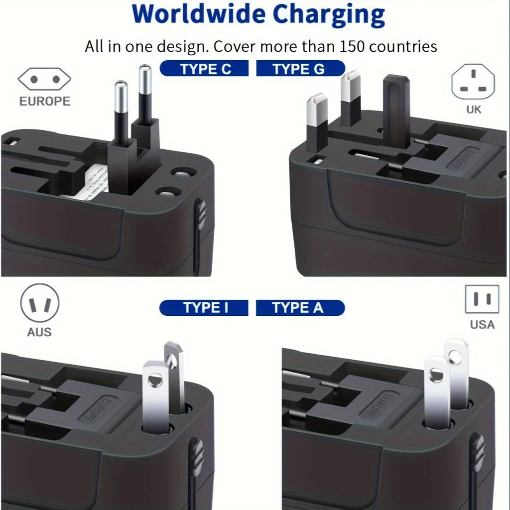 Worldwide Travel Adapter with Dual USB Charging Ports - product detail 9