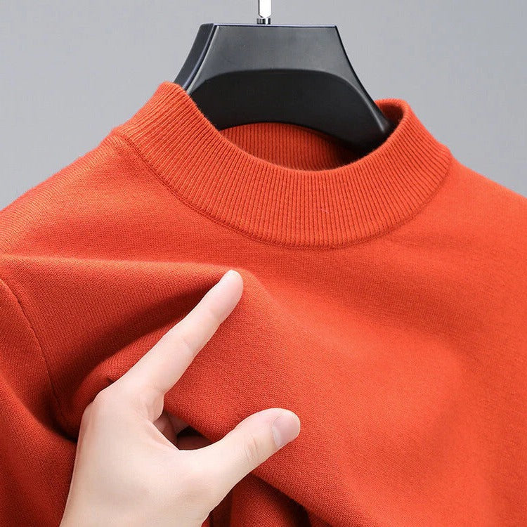 High-Quality Men's Cashmere Sweater With Elegant Hem - product image 2