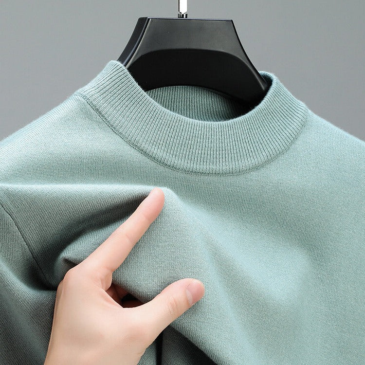 High-Quality Men's Cashmere Sweater With Elegant Hem - product image 3