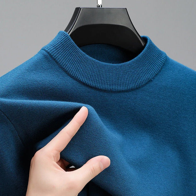 High-Quality Men's Cashmere Sweater With Elegant Hem - product image 4