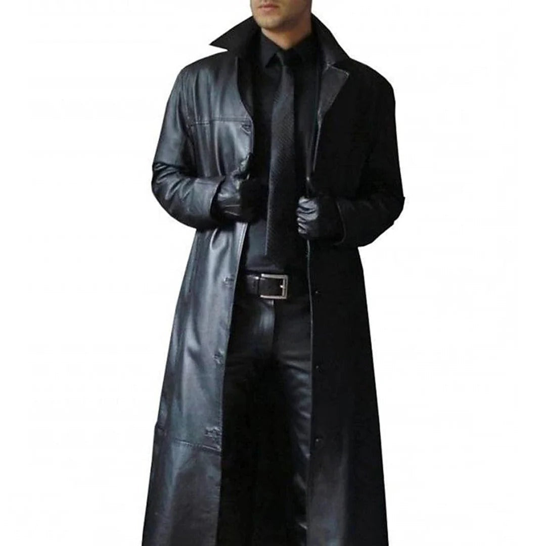 Men's Leather Coat - product image 1
