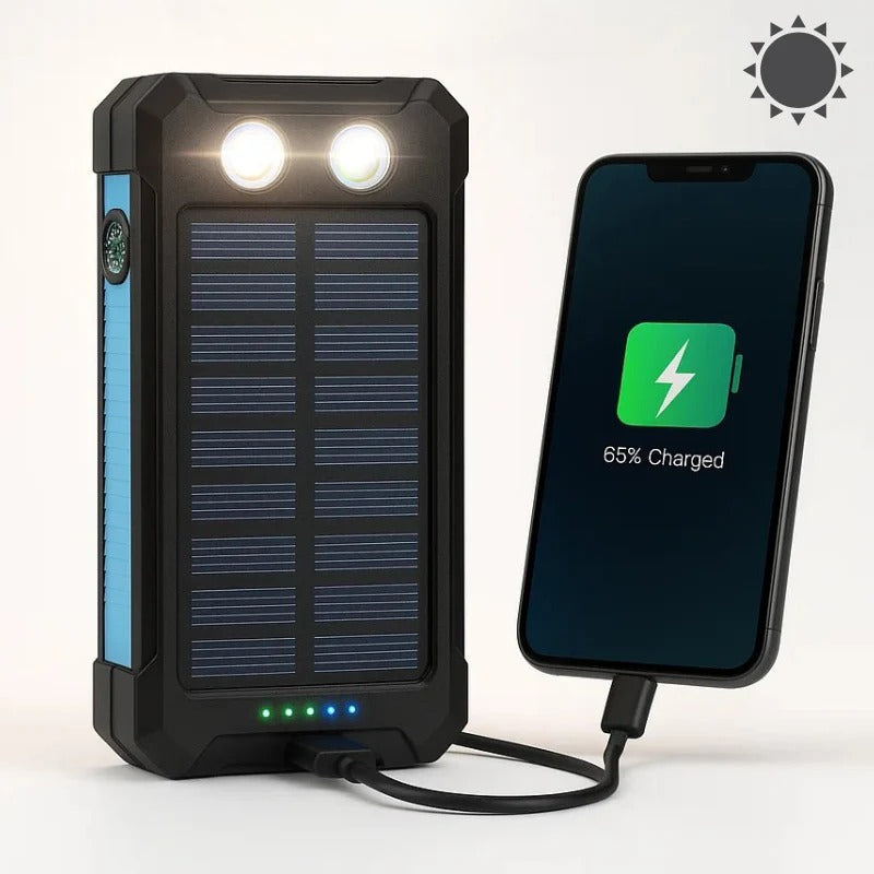500000mAh Solar Charger Waterproof Power Bank External - product detail 2