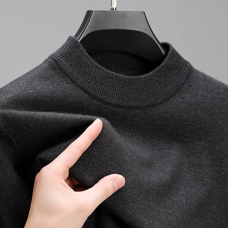 High-Quality Men's Cashmere Sweater With Elegant Hem - product image 5