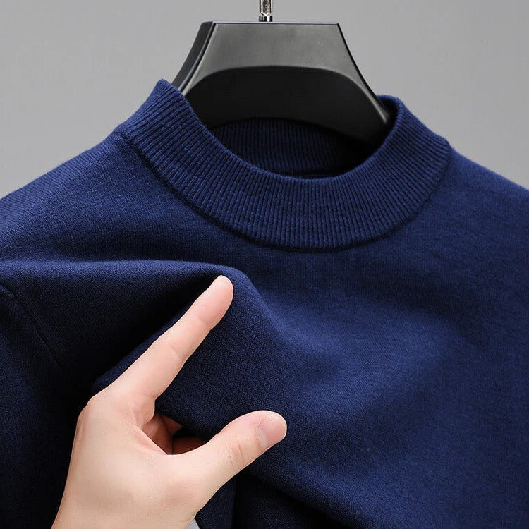 High-Quality Men's Cashmere Sweater With Elegant Hem - product image 6