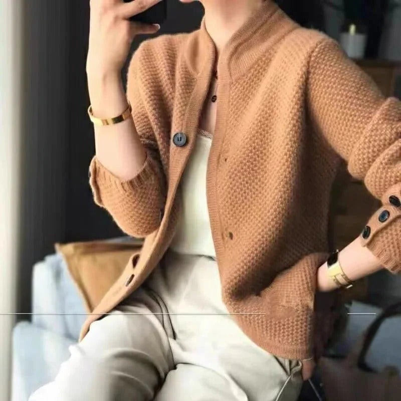 Thick Wool Sweater Jacket For Cold Winter Weather - product image 2