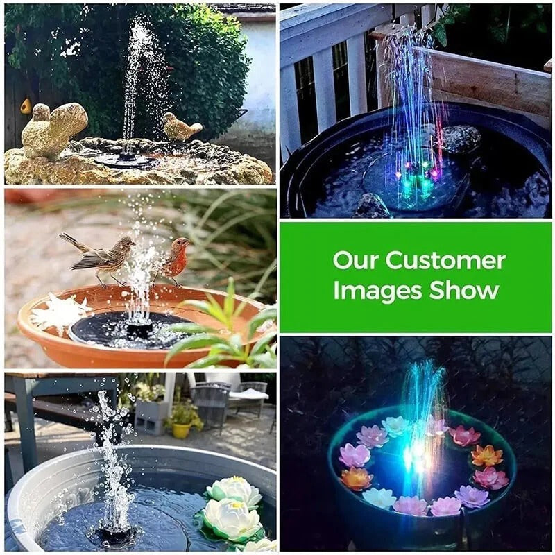 Solar Fountain with 60 LED Lights - product detail 3