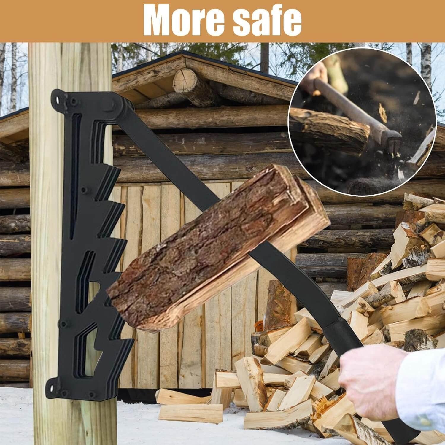 Wall Mounted Firewood Kindling Splitter - product detail 3