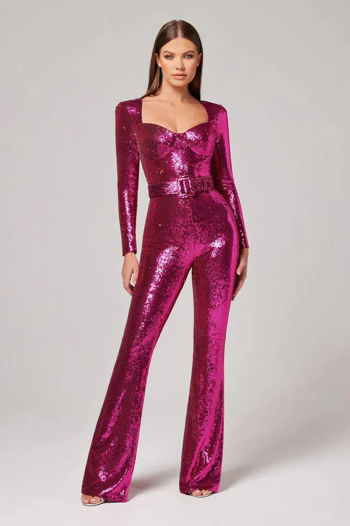 Sequin long-sleeved jumpsuit - product image 2