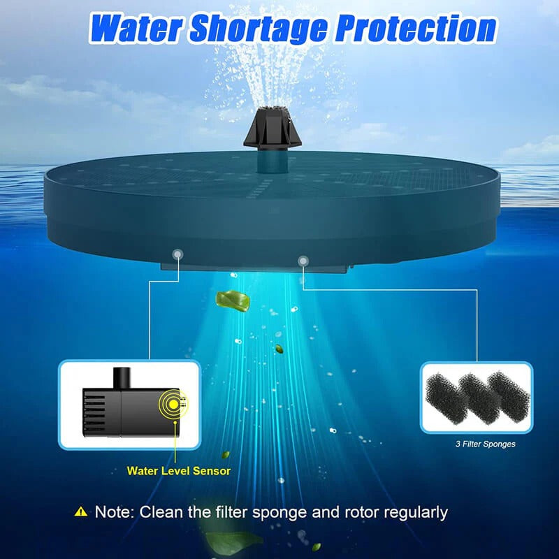 Solar Fountain with 60 LED Lights - product detail 5